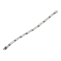 14K WHITE GOLD BRACELET WITH DIAMONDS