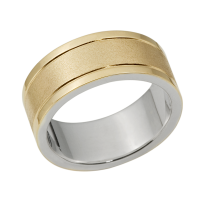 STERLING SILVER AND GOLD BAND