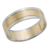 JONC OR 14K JAUNE ET BLANC
